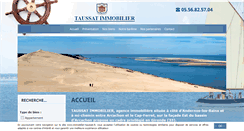 Desktop Screenshot of immobilier-taussat.fr