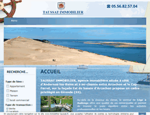 Tablet Screenshot of immobilier-taussat.fr